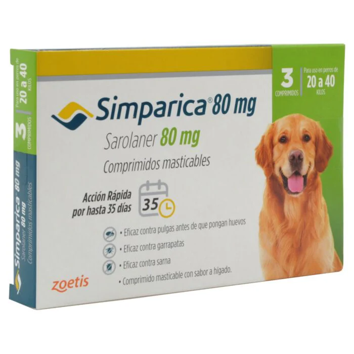 Simparica 20.1 A 40 Kg 3 Comp
