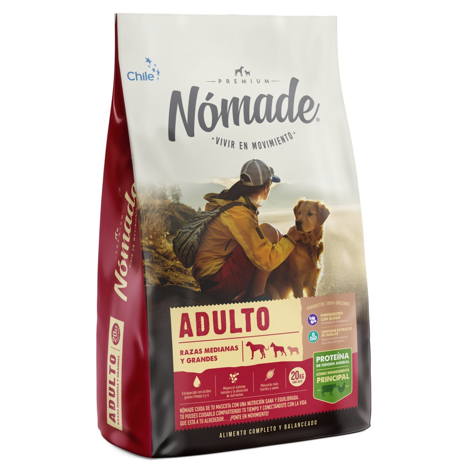 Nómade Adulto Mediana Grande 20 kg